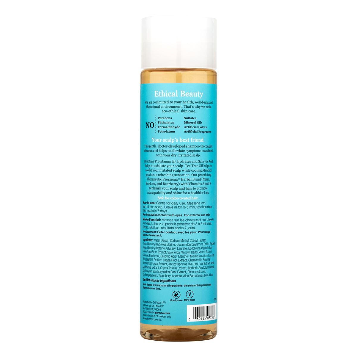 DERMA E szampon łagodzący skórę głowy 296 ml